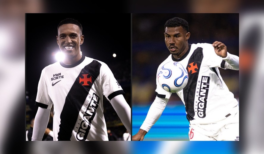 Robert Renan e Cuiabano são os primeiros reforços para 2027 no Vasco — Foto: Divulgação