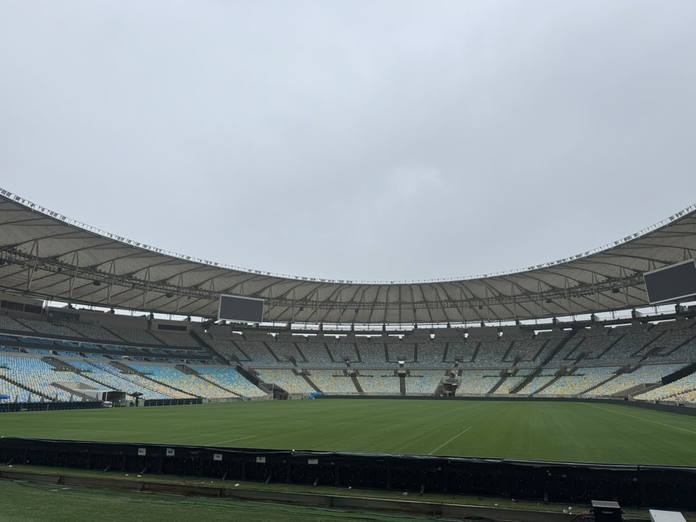 Maracanã um dia depois de Vasco x Boca Juniors — Foto: Luiza Sá / ge