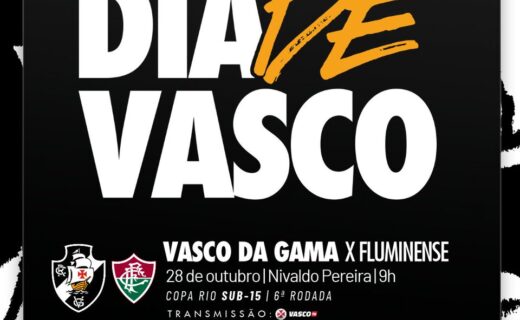Base: Vasco enfrenta Fluminense em jogos da Copa Rio Sub-15 e Sub-17 nesta quarta-feira