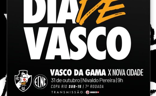 Base: Vasco enfrenta Nova Cidade neste sábado pela Copa Rio nas categorias Sub-15 e Sub-17