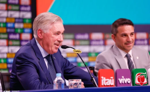 Observações da CBF no Brasileirão ocorrerão durante Mirassol x Santos, com Ancelotti presente.