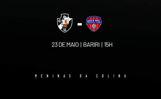 Feminino: Vasco disputa duelo contra Doce Mel no Brasileiro A2