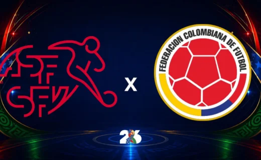 Suíça e Colômbia disputam vaga nas oitavas de final da Copa do Mundo