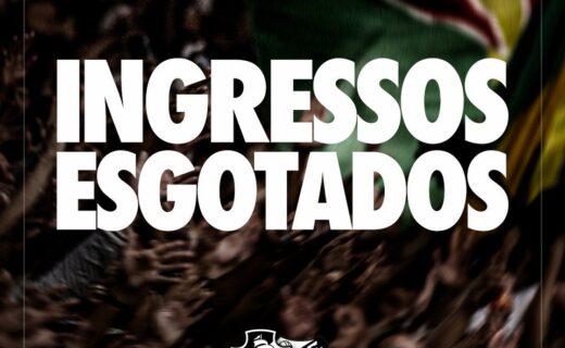 Ingressos esgotados para o confronto entre Vasco e Santos