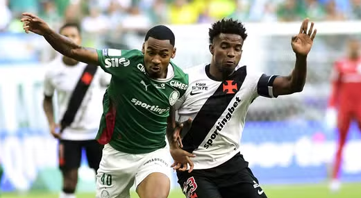 PALMEIRAS VENCE VASCO NO NUBANK PARQUE E MANTÉM ADVERSÁRIO NO Z4: 4 A 1