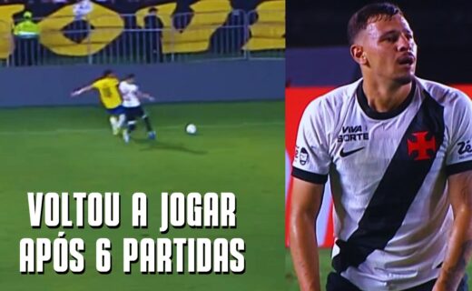 Confira os melhores momentos de Hugo Moura na vitória do Vasco sobre o Palmeiras por 2 a 1