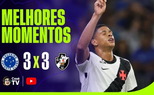 Cruzeiro e Vasco empatam em jogo emocionante; veja os melhores momentos