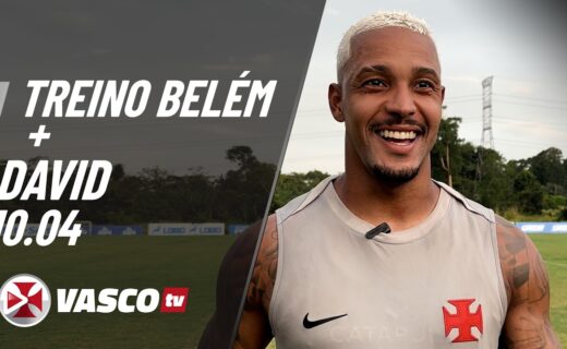 VascoTV divulga vídeo de treino em Belém e entrevista com David