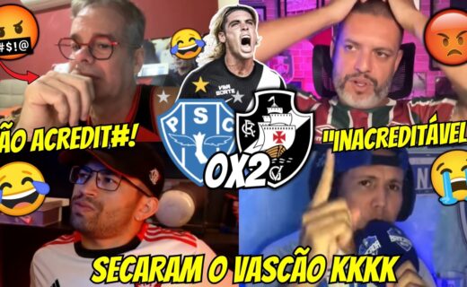 Reações de narradores torcedores do Paysandu e rivais ‘secadores’ após triunfo do Vasco