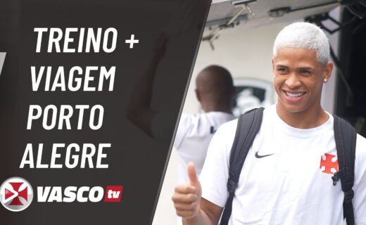 VascoTV exibe trechos do treino de sexta-feira e detalhes da viagem para Porto Alegre