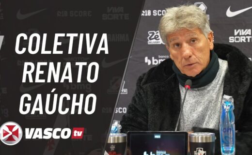 Renato Gaúcho fala sobre Internacional 4 x 1 Vasco em coletiva divulgada pela VascoTV