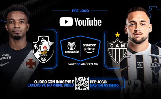 Pré-jogo de Vasco x Atlético-MG disponível no Amazon Prime Video