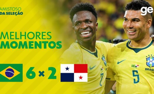 Brasil brilha em amistoso e goleia Panamá por 6 a 2