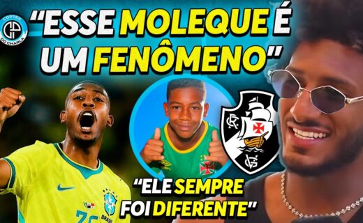 Rayan se destaca na base do Vasco, revela Talles Magno; assista ao vídeo