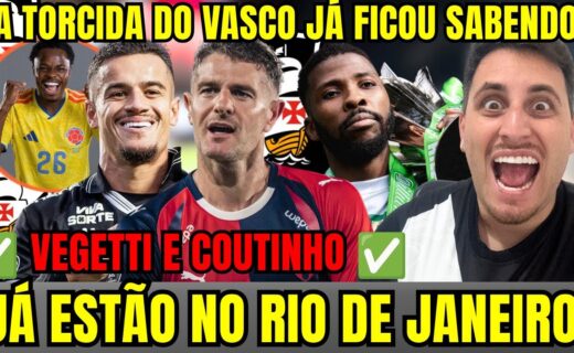 Vegetti é visto no Rio com Coutinho e envia mensagem para a torcida do Vasco; assista ao vídeo