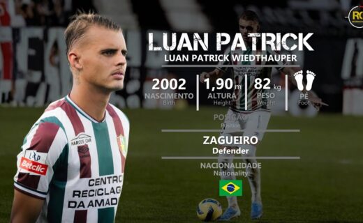 Zagueiro Luan Patrick, do Estrela Amadora, é cotado para reforçar o Vasco