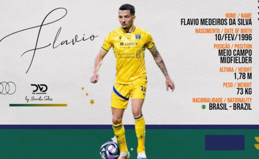 Volante Flávio é oferecido ao Vasco; confira os melhores lances do jogador