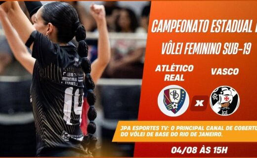 Vôlei Feminino: Atlético Real e Vasco duelam pelo Estadual Sub-19