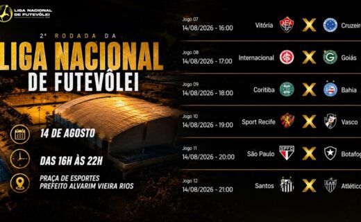 Futevôlei: Vasco disputa confronto contra Sport na Liga Nacional