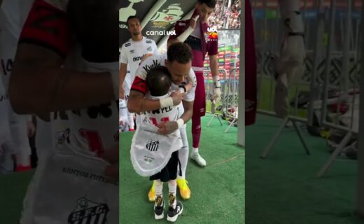 Vasco x Santos: Pequeno Gui abraça Neymar em São Januário; assista ao vídeo