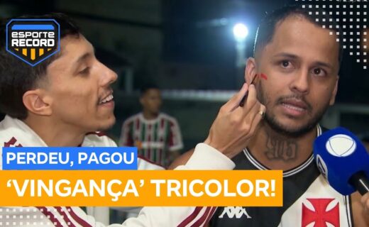 Torcedores de Vasco e Fluminense fazem aposta de ‘cara pintada’ em clássico
