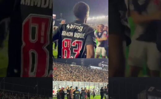 Torcida e time se unem em celebração após classificação do Vasco na Sul-Americana