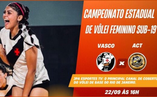 Vôlei Feminino: Vasco enfrenta Atlético Clube Tijuca no Campeonato Estadual de Vôlei Feminino Sub-19