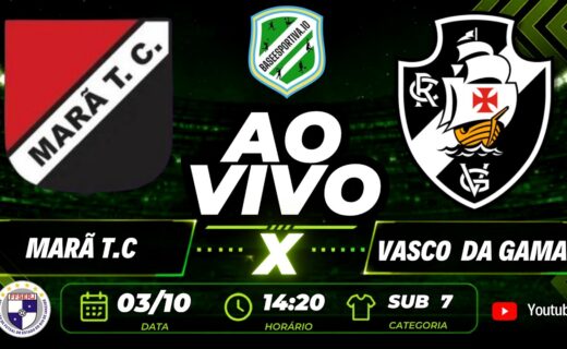 Futsal Base: Marã T.C enfrenta Vasco da Gama no Campeonato Estadual Sub-7 de Futsal da FFSERJ em 03/10/26