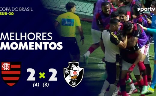 Base: Sub-20 Melhores momentos de Flamengo 2 (4) x (3) 2 Vasco na Copa do Brasil