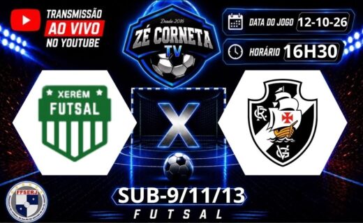 Futsal Base: Vasco enfrenta o Xerém em três categorias no Carioca de Futsal