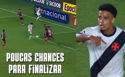 Brenner se destaca no primeiro tempo de Vasco x Bahia; confira os lances