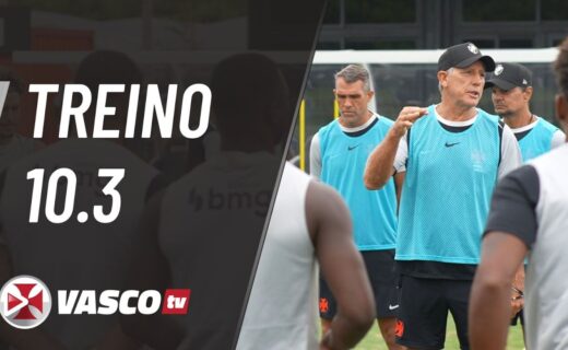 VascoTV divulga imagens do treino no CT Moacyr Barbosa nesta terça-feira