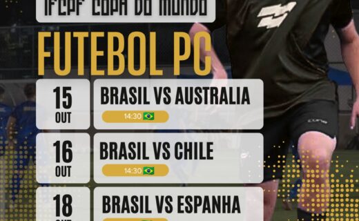 Paradesporto: Futebol PC: Seleção de vascaínos estreia na Copa do Mundo contra a Austrália no dia 15 de outubro