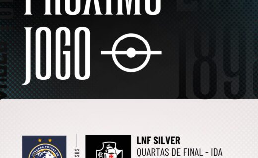 Futsal: Vasco enfrenta o Joaçaba neste domingo (18) às 19h pelas quartas de final da LNF Silver
